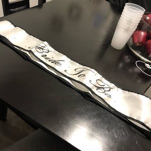 Bride to be sash